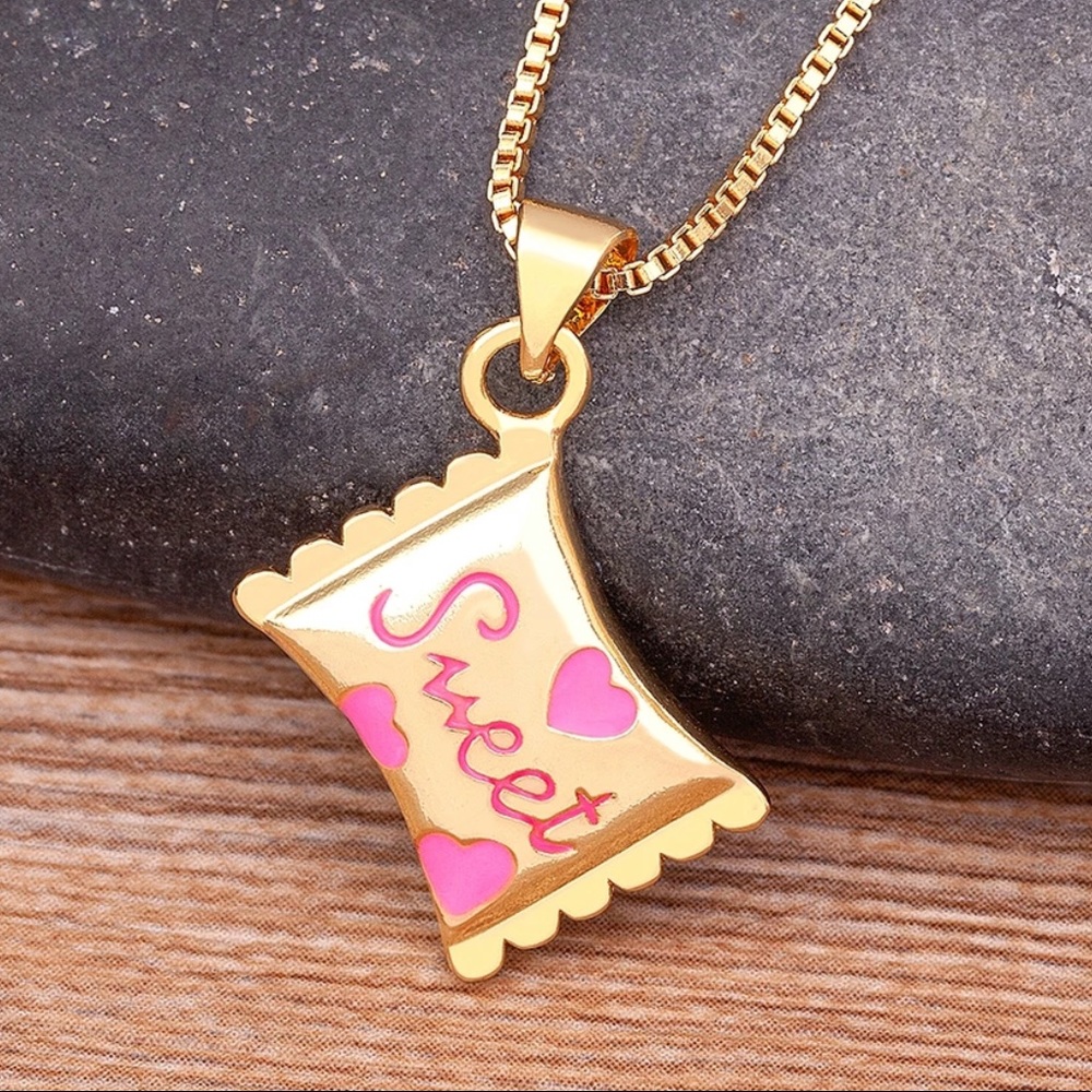 NEW 14k Sweet Candy Necklace - Picture 1 of 3